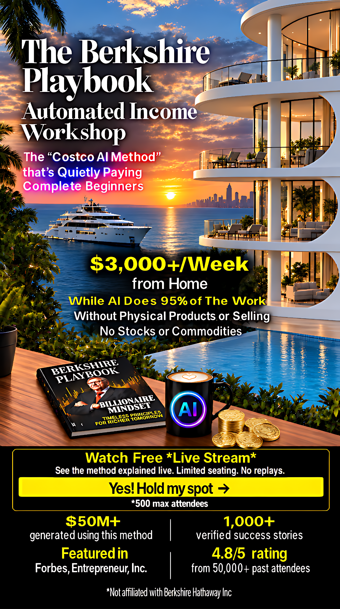 The Berkshire Playbook Automated Income Workshop. Watch the free live stream and hold your spot.